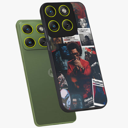 The Weeknd Glass Case displayed in angled mockup highlighting stylish pop culture inspired design with modern aesthetic.