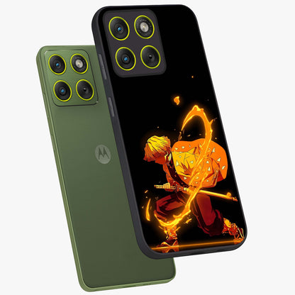 Thunder Flame Execution Glass Case displayed in angled mockup highlighting dramatic fire themed design with intense fantasy aesthetic.