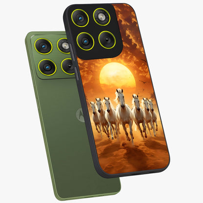 Wild Sunset Majesty Glass Case displayed in angled mockup highlighting vibrant sunset sky design with scenic aesthetic.
