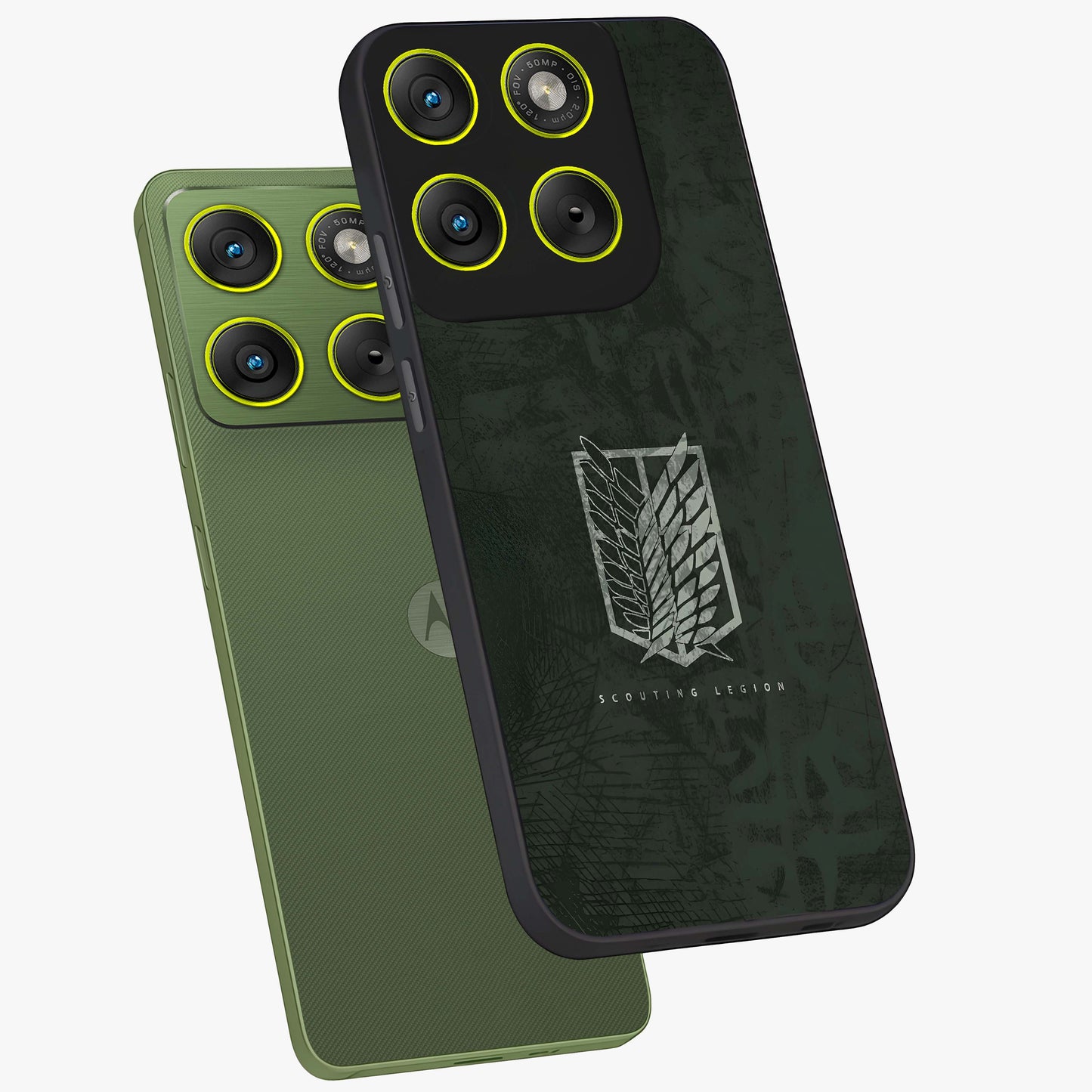 Wings Of Freedom Glass Case displayed in angled mockup highlighting graceful wing design with inspirational aesthetic.