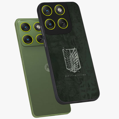 Wings Of Freedom Glass Case displayed in angled mockup highlighting graceful wing design with inspirational aesthetic.