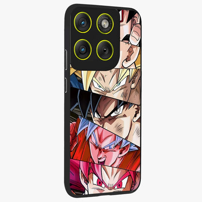 Anime Character Glass Case upright view showcasing expressive anime artwork with bold graphic style.
