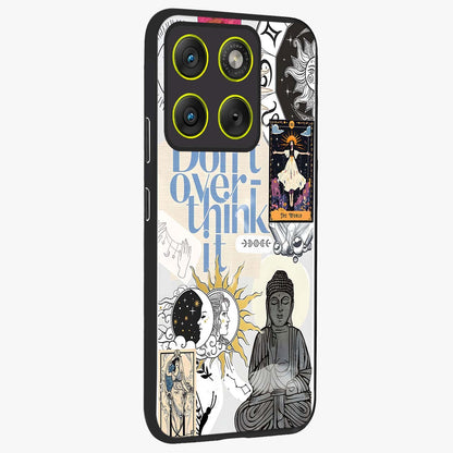 Ethereal Thoughts Glass Case upright view showcasing delicate artistic composition with peaceful dreamy theme.