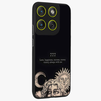 Mystic Victory Aura Glass Case upright view showcasing powerful victory themed artwork with spiritual energy vibe.