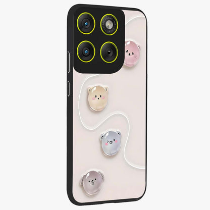 Puffy Face Parade Glass Case upright view showcasing adorable character artwork with cheerful animated theme.