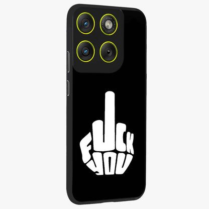 Rebel Mode On Glass Case upright view showcasing striking statement artwork with bold rebellious theme.