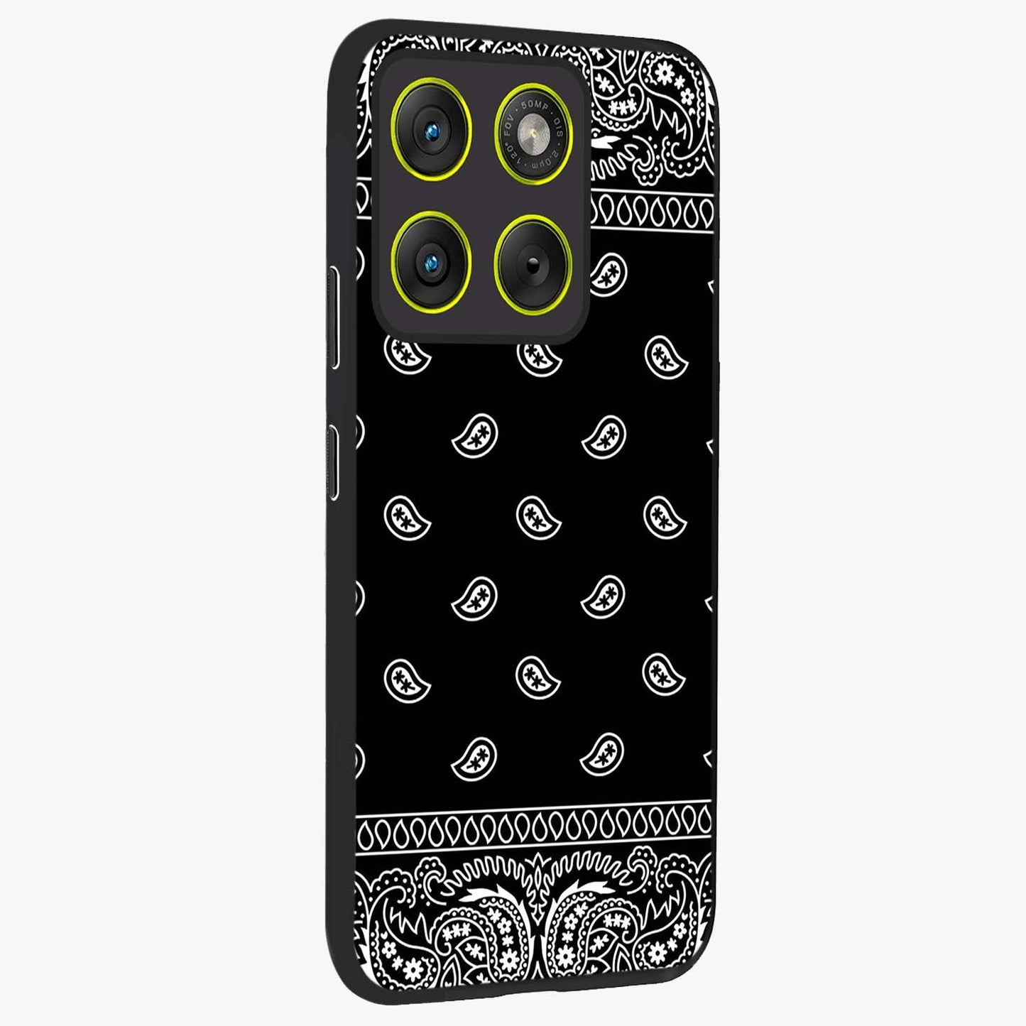 Retro Rebel Threads Glass Case upright view showcasing stylish vintage artwork with bold retro theme.