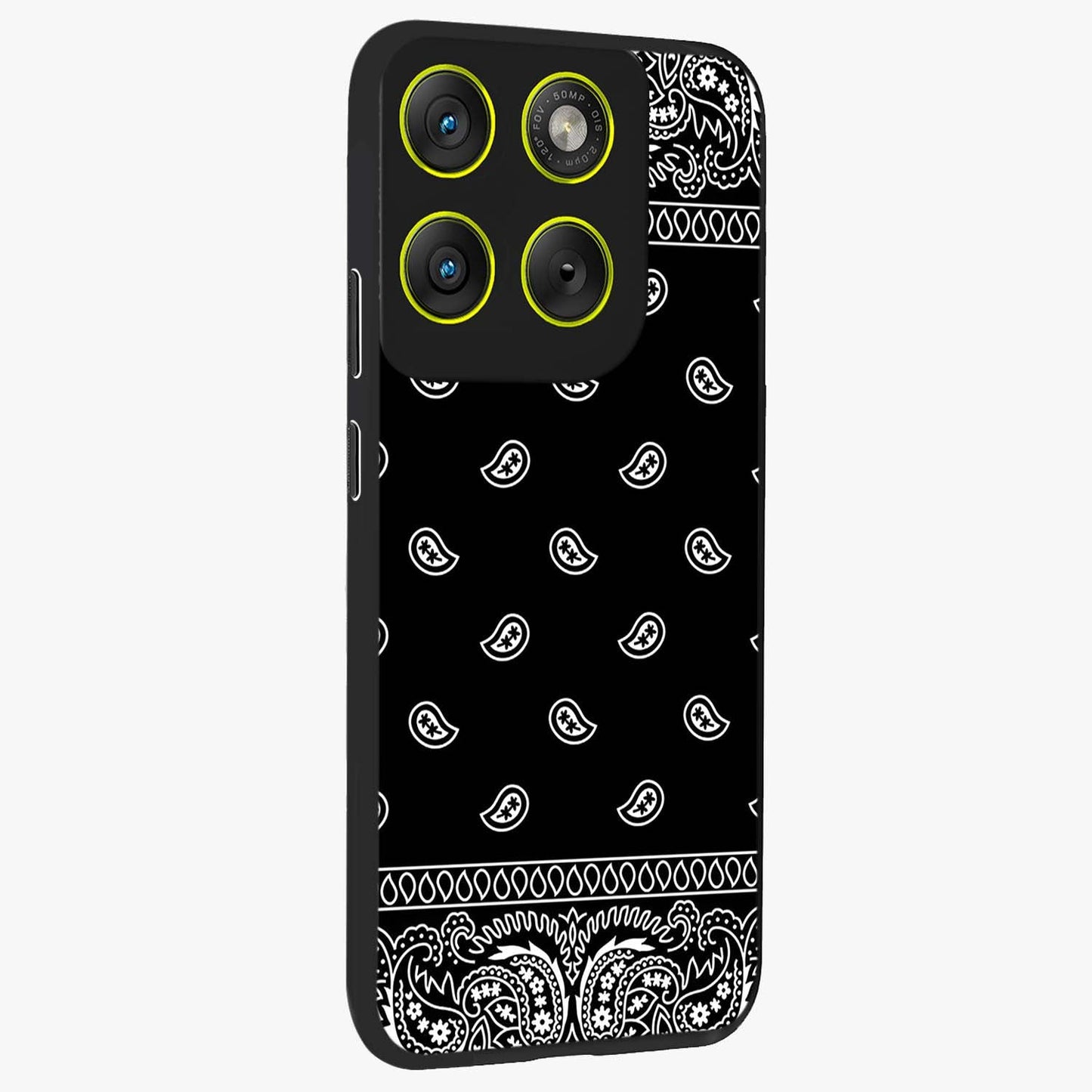 Retro Rebel Threads Glass Case upright view showcasing stylish vintage artwork with bold retro theme.