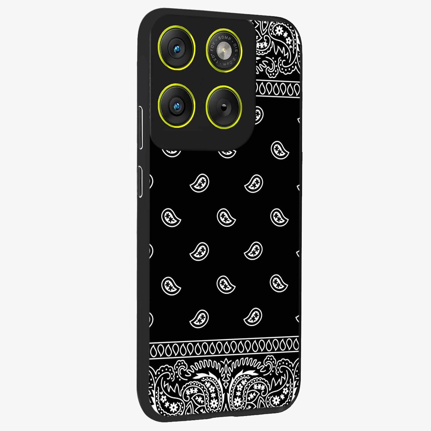 Retro Rebel Threads Glass Case upright view showcasing stylish vintage artwork with bold retro theme.
