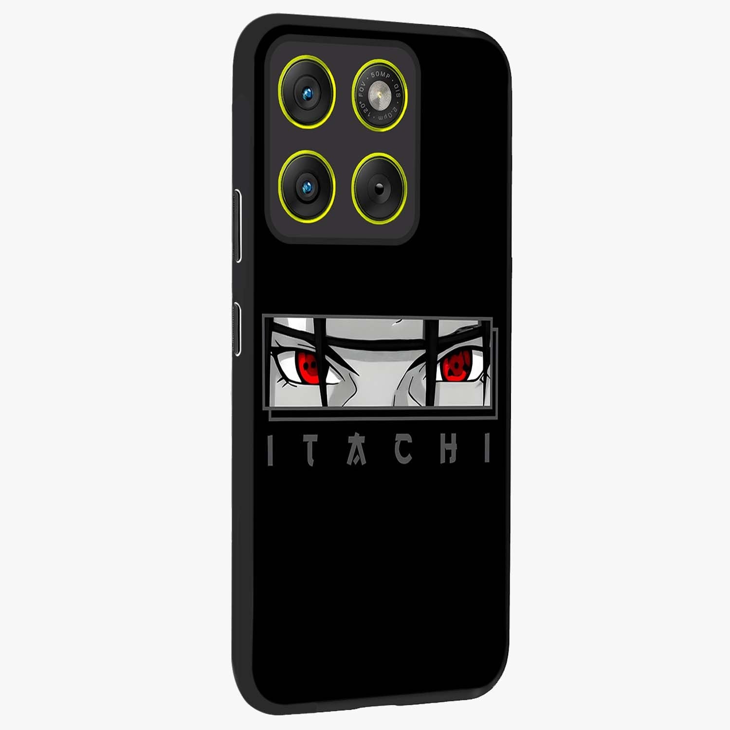 Scarlet Gaze Dominance Glass Case upright view showcasing powerful dramatic artwork with dominant artistic theme.