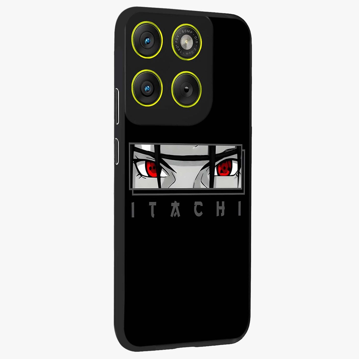 Scarlet Gaze Dominance Glass Case upright view showcasing powerful dramatic artwork with dominant artistic theme.