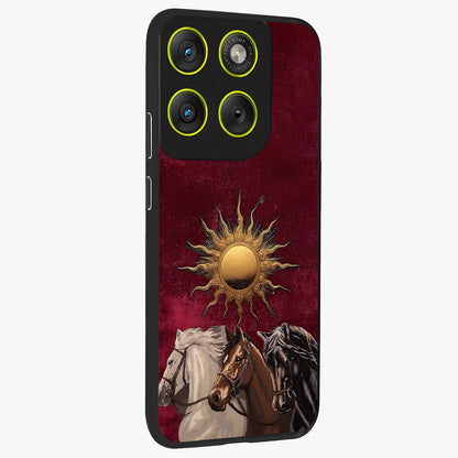 Solar Riders Glass Case upright view showcasing energetic rider artwork with bold adventure theme.