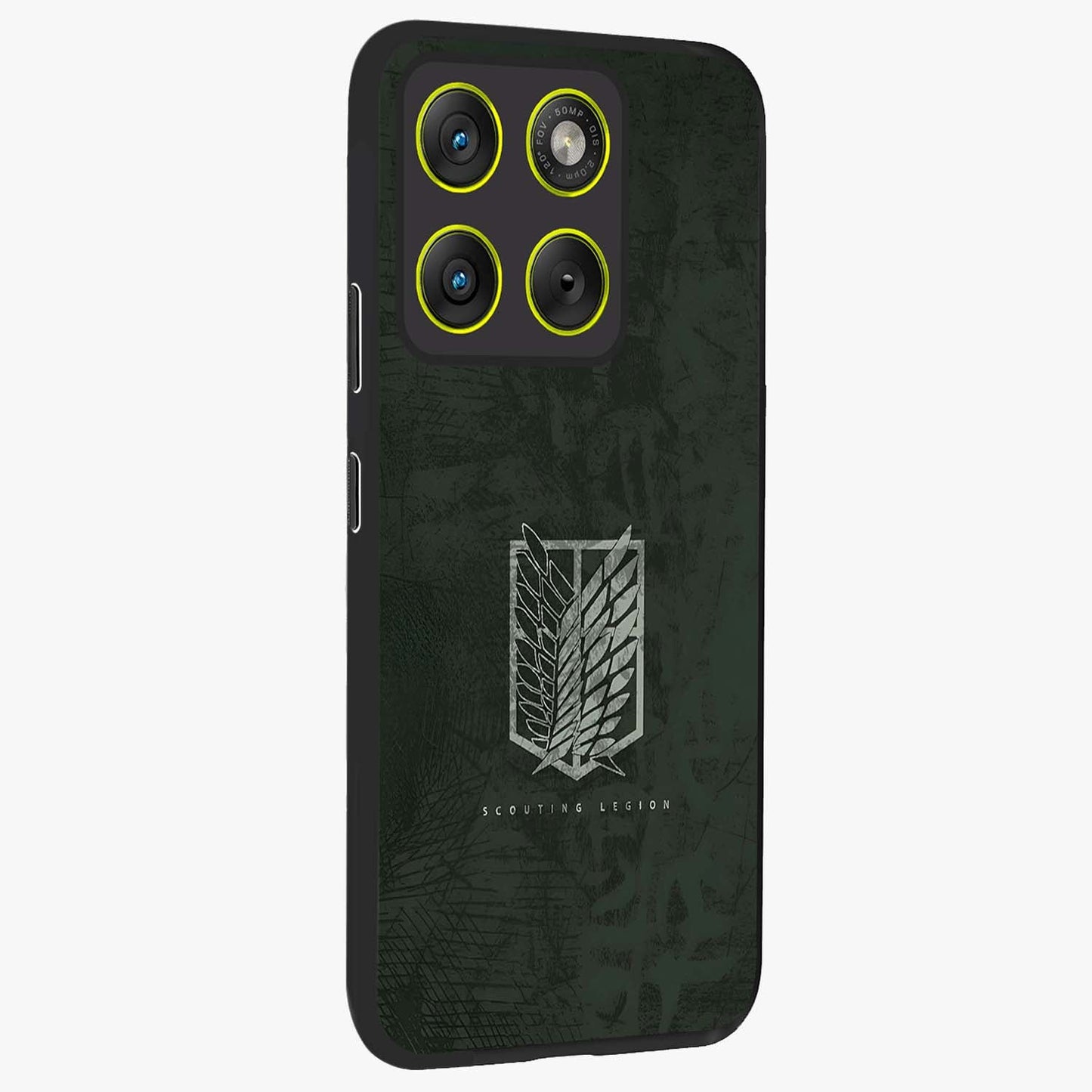 Wings Of Freedom Glass Case upright view showcasing powerful wings artwork with freedom themed design.