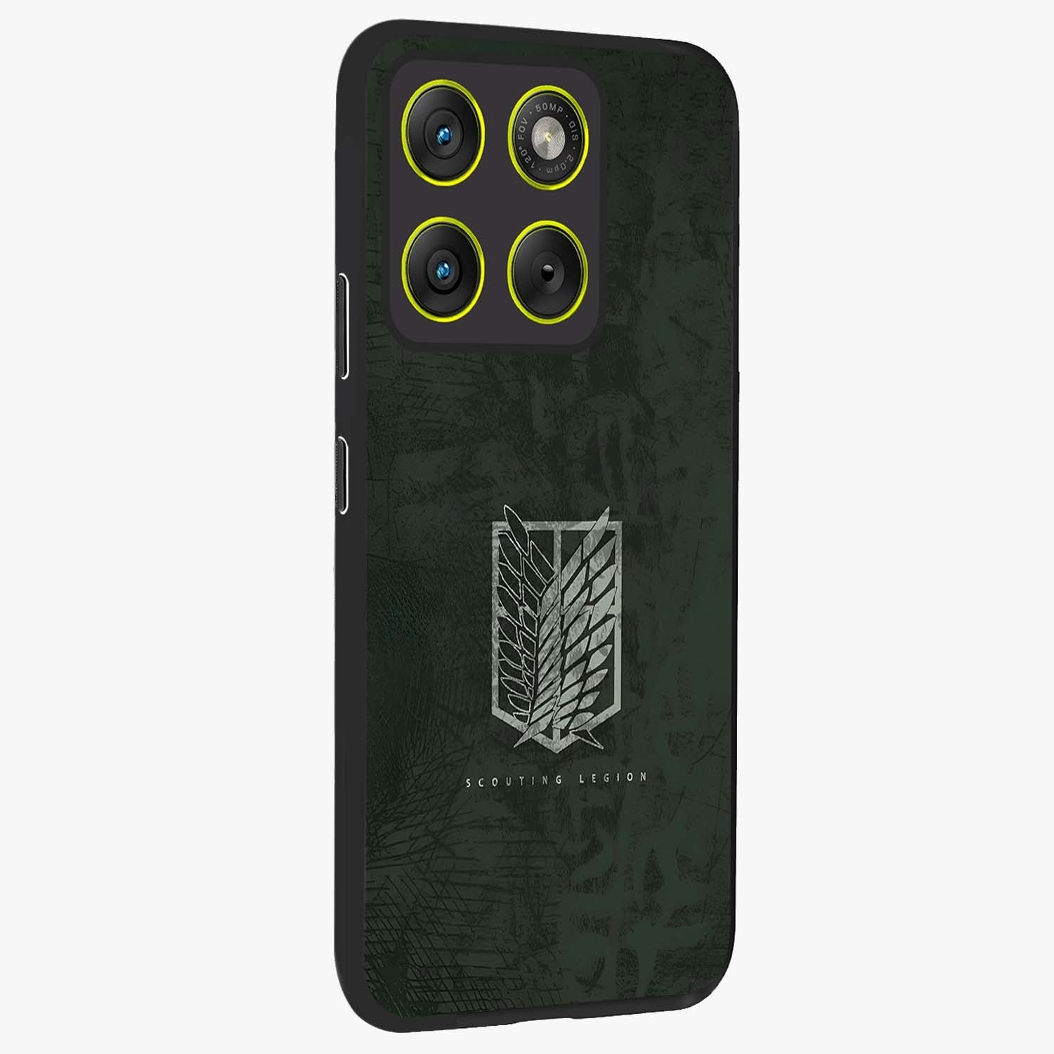 Wings Of Freedom Glass Case upright view showcasing powerful wings artwork with freedom themed design.