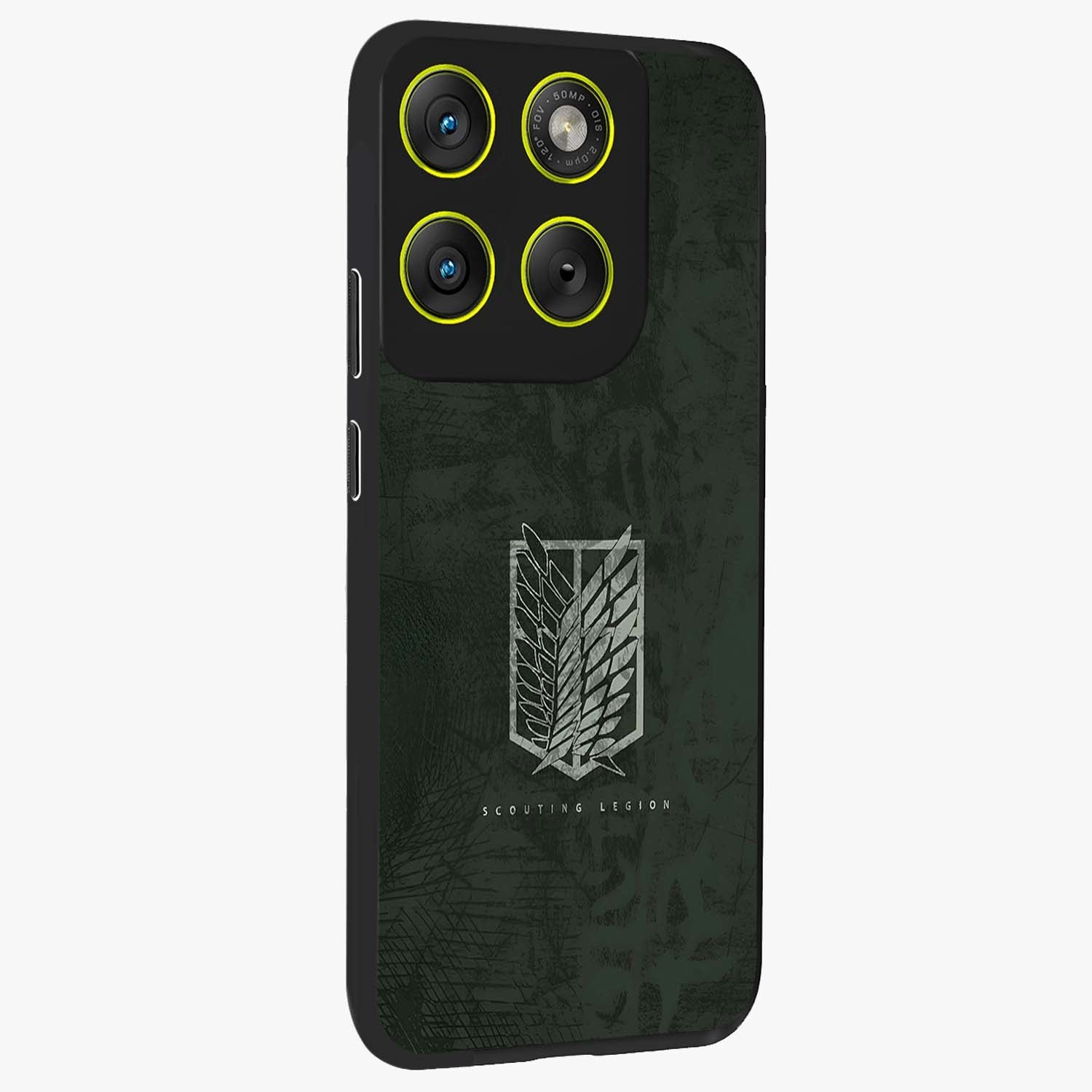 Wings Of Freedom Glass Case upright view showcasing powerful wings artwork with freedom themed design.