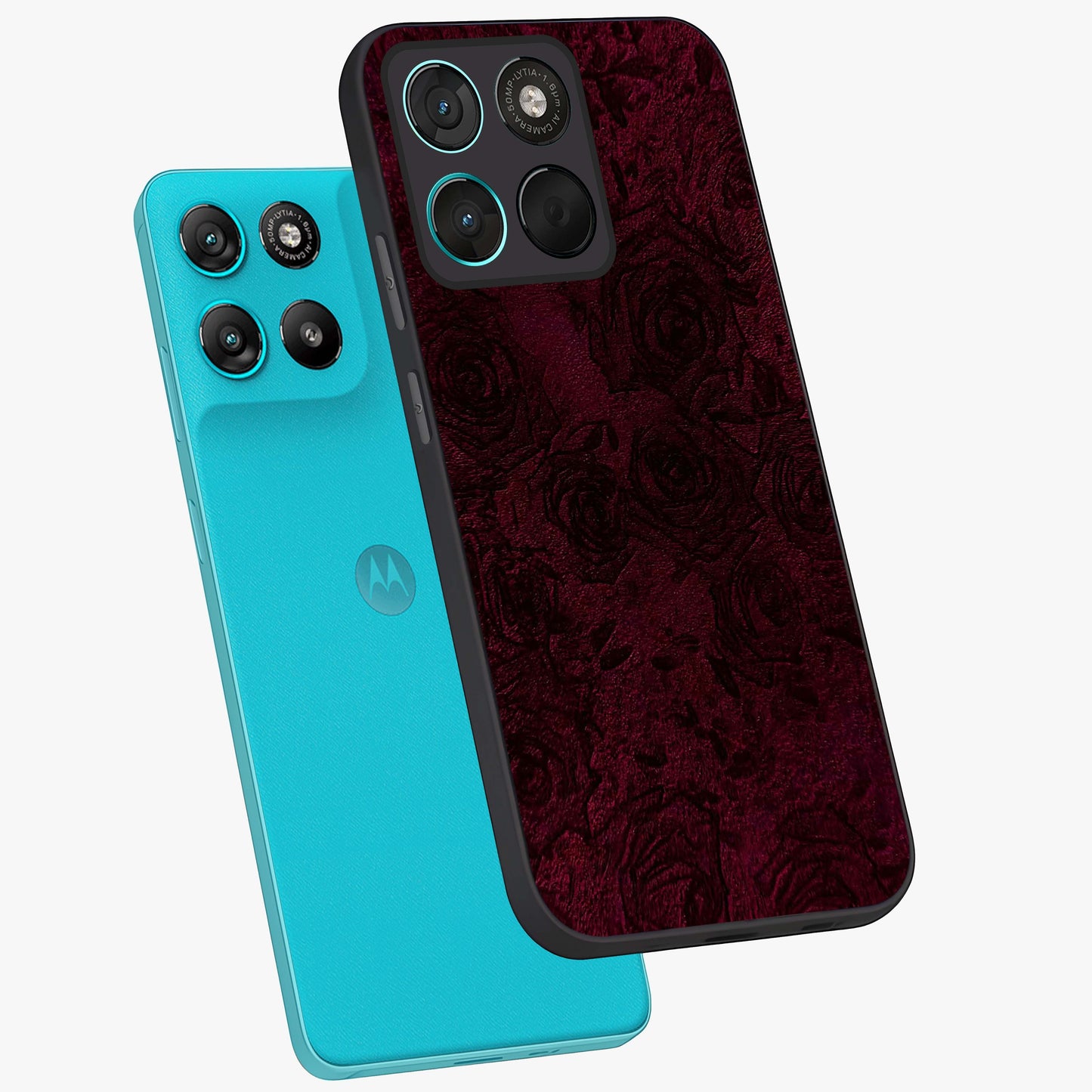 Crimson Fade Flow Glass Case displayed in angled mockup highlighting smooth gradient design with modern aesthetic style.