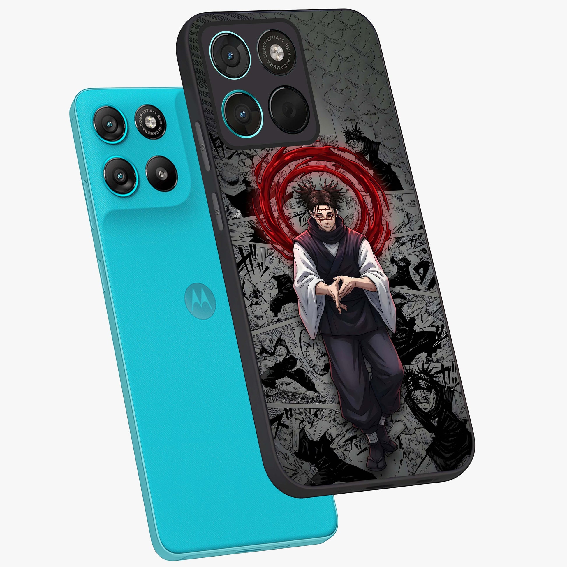 Cursed Ritual Ascension Glass Case displayed in angled mockup highlighting mystical ritual illustration with supernatural aesthetic.