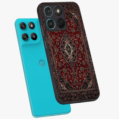 Heritage Carpet Royale Glass Case displayed in angled mockup highlighting intricate royal carpet design with heritage aesthetic.