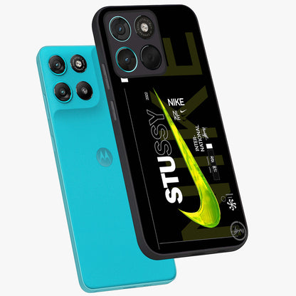 Neon Street Edition Glass Case displayed in angled mockup highlighting vibrant urban design with bold street aesthetic.