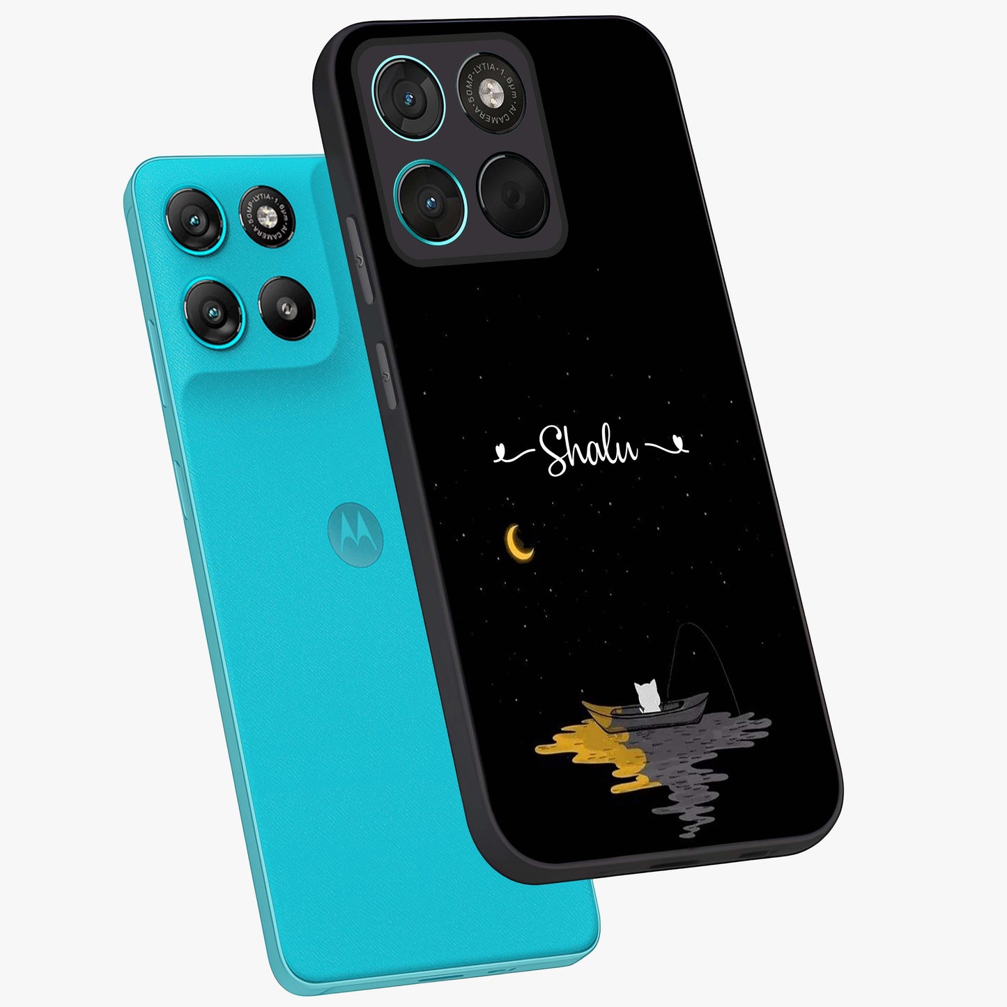 Silent Night Row Glass Case displayed in angled mockup highlighting peaceful evening design with dreamy night aesthetic.