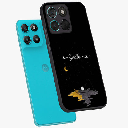 Silent Night Row Glass Case displayed in angled mockup highlighting peaceful evening design with dreamy night aesthetic.