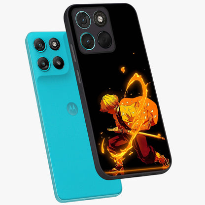 Thunder Flame Execution Glass Case displayed in angled mockup highlighting dramatic fire themed design with intense fantasy aesthetic.