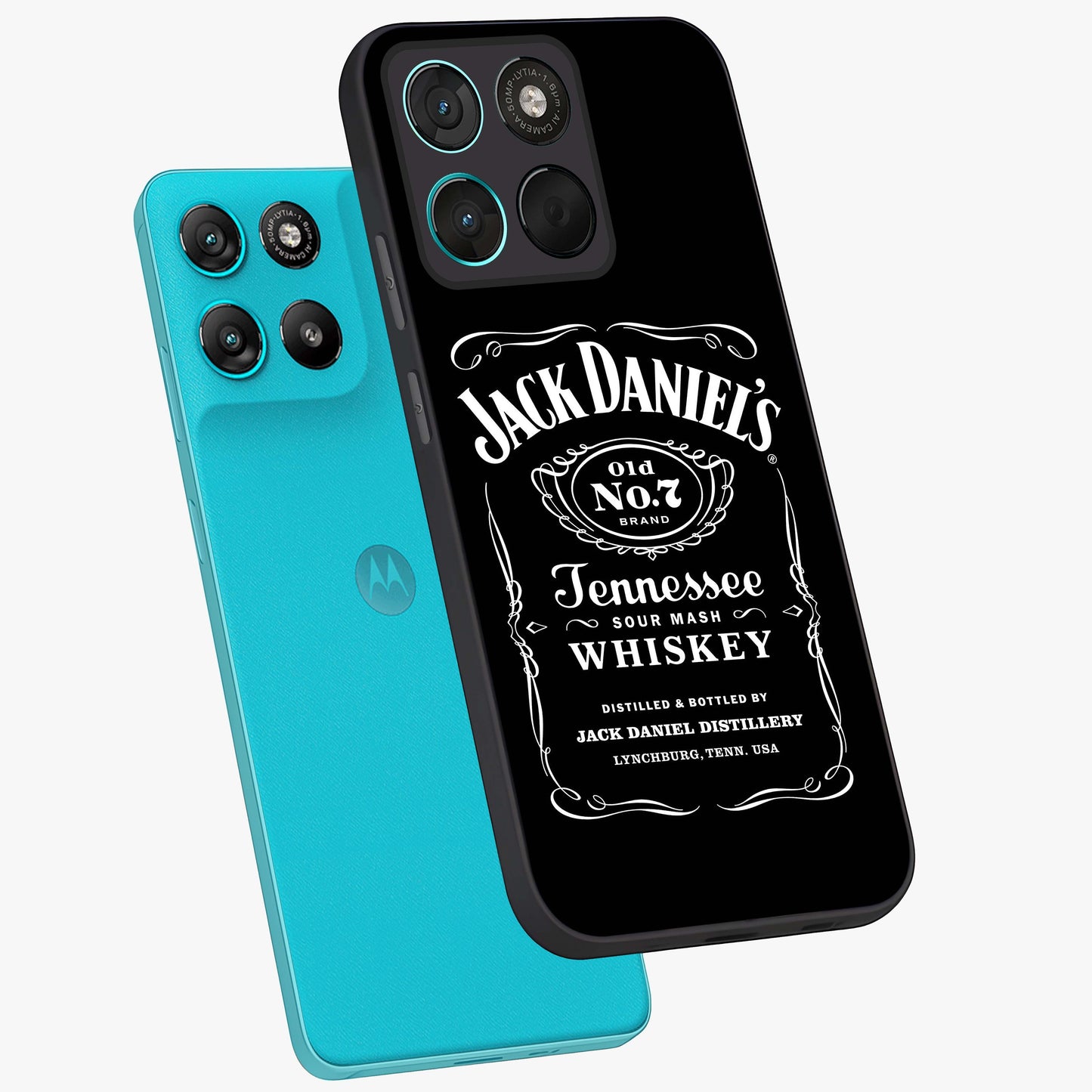 Vintage Whiskey Heritage Glass Case displayed in angled mockup highlighting retro beverage themed design with heritage aesthetic.