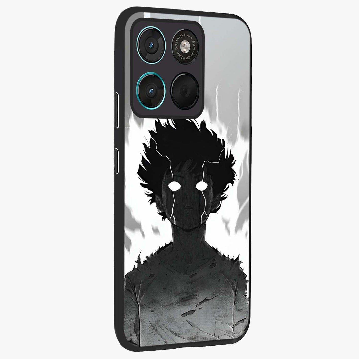 Awakened Inner Rage Glass Case upright view showcasing dramatic artwork with strong expressive aesthetic.