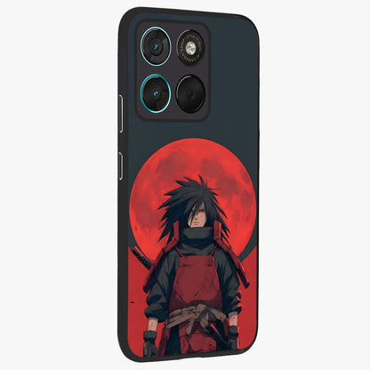 Crimson Moon Warlord Glass Case upright view showcasing powerful warlord artwork with dark celestial theme.