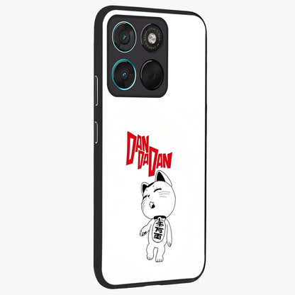 Playful Spirit Charm Glass Case upright view showcasing vibrant charm artwork with fun artistic theme.
