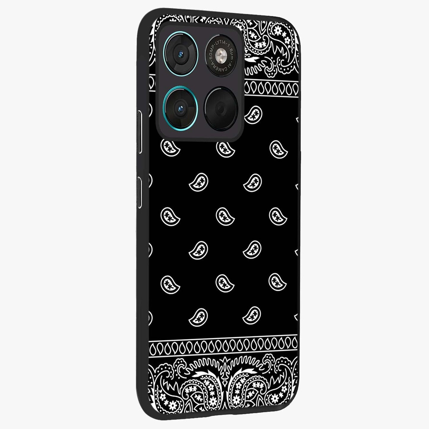 Retro Rebel Threads Glass Case upright view showcasing stylish vintage artwork with bold retro theme.