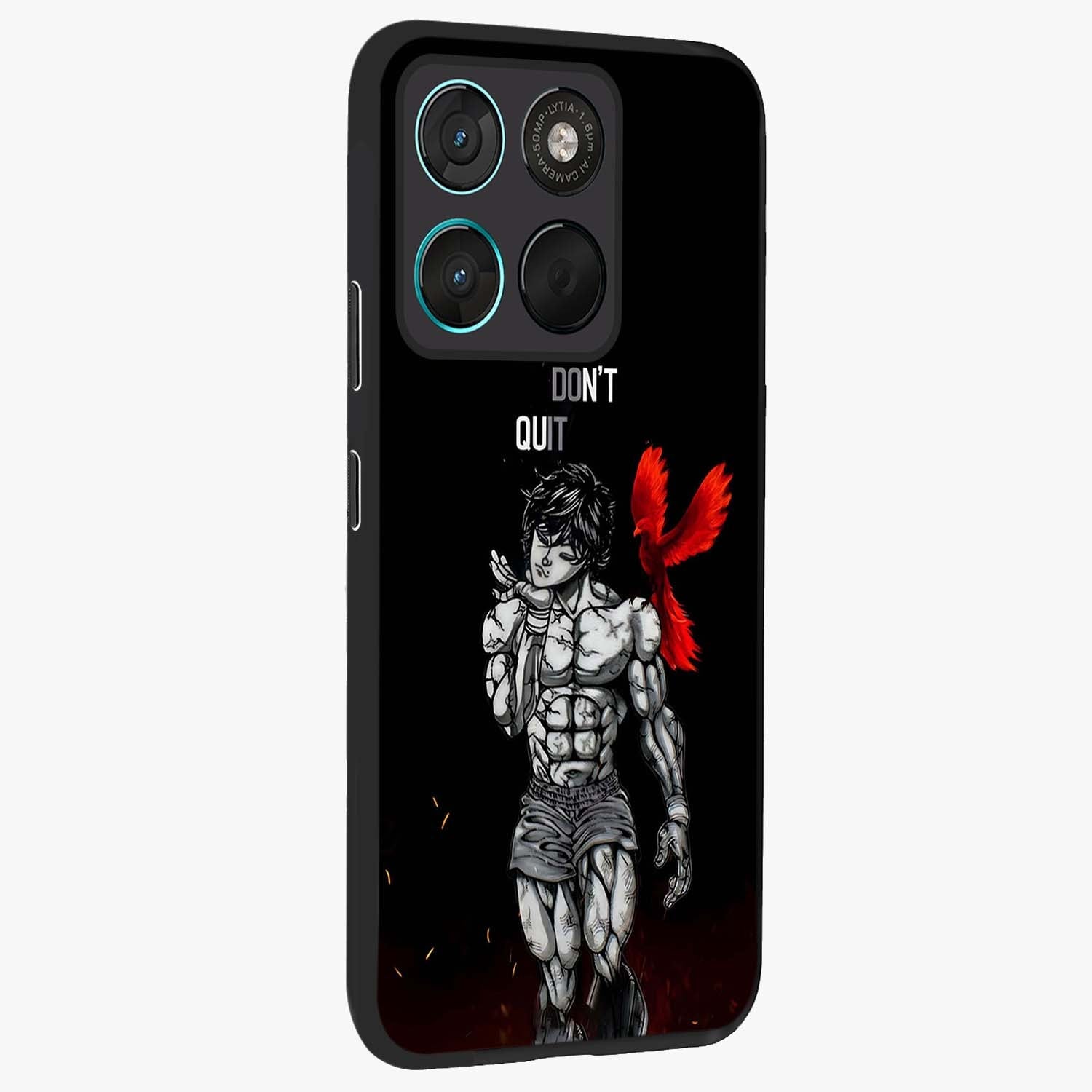 Rise Beyond Limits Glass Case upright view showcasing powerful inspirational artwork with uplifting theme.