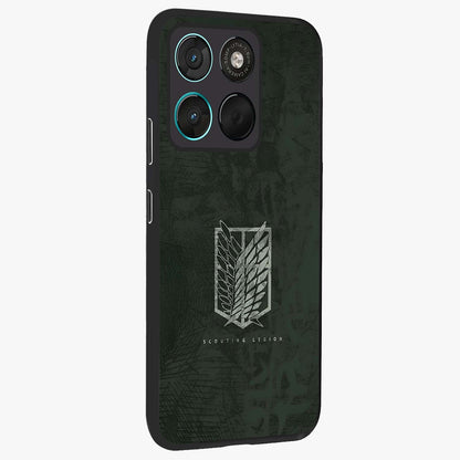 Wings Of Freedom Glass Case upright view showcasing powerful wings artwork with freedom themed design.