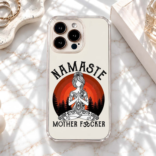 Namaste Yoga Girl Clear Silicon Cover