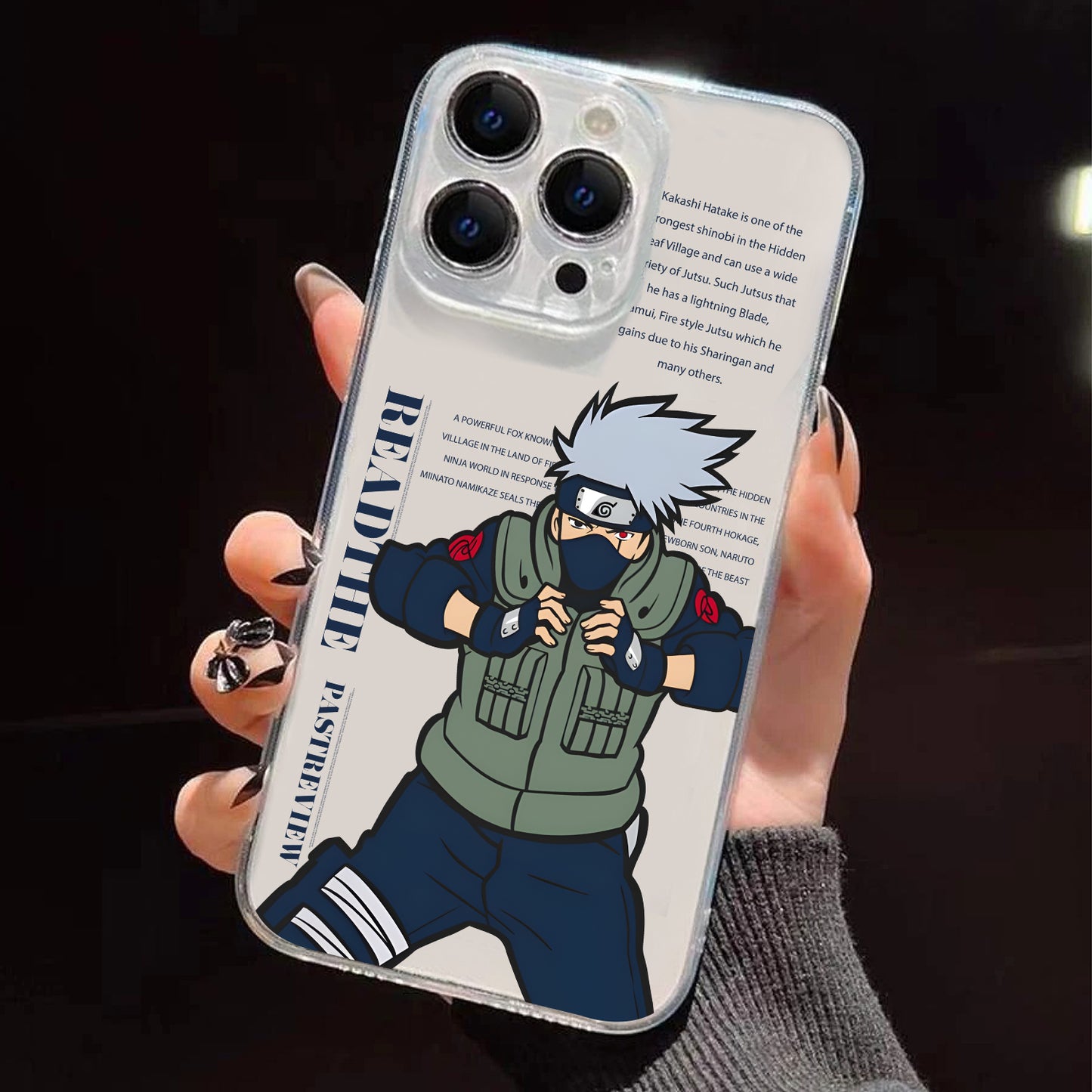 Naruto Kakashi Hatake Anime Clear Silicon Cover