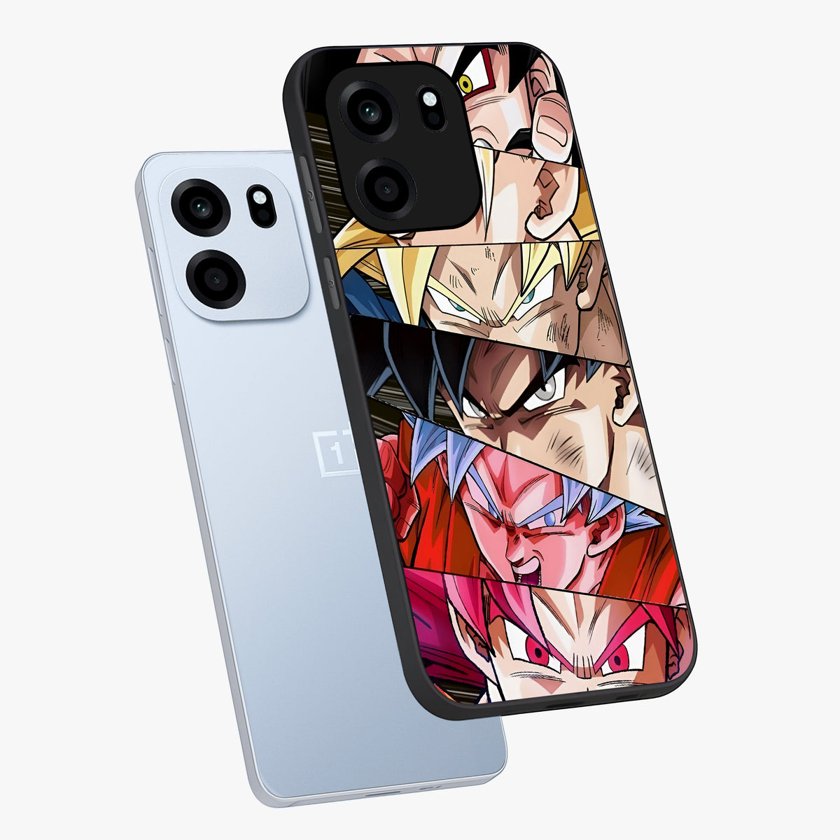 Anime Character Glass Case displayed in angled mockup highlighting colorful anime character illustration.