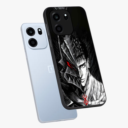 Berserker Blood Oath Glass Case displayed in angled mockup highlighting dark fantasy graphic design and powerful theme.