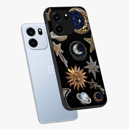 Celestial Gem Constellations Glass Case displayed in angled mockup highlighting gemstone inspired constellation design.