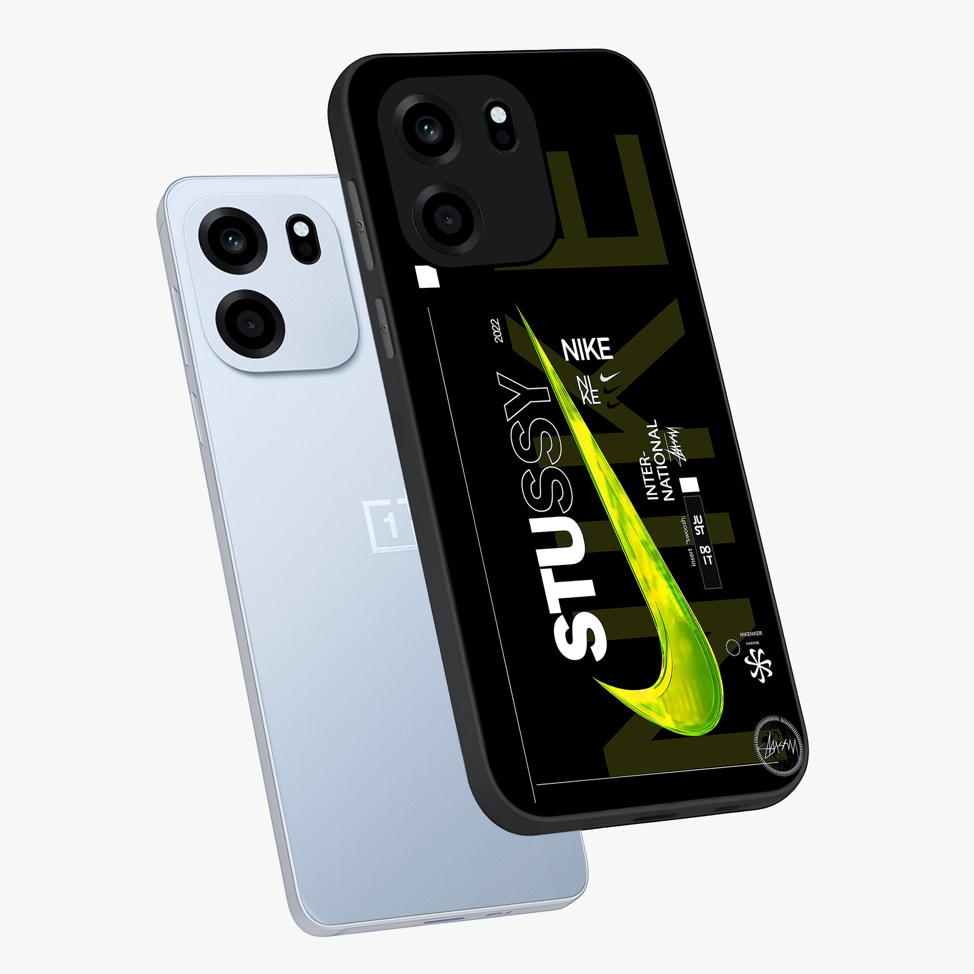 Neon Street Edition Glass Case displayed in angled mockup highlighting vibrant urban design with bold street aesthetic.