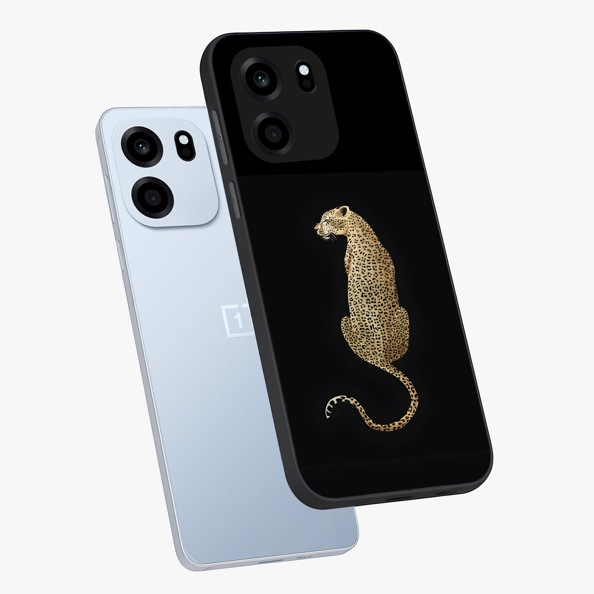 Regal Leopard Glass Case displayed in angled mockup highlighting powerful animal illustration with stylish wild aesthetic.