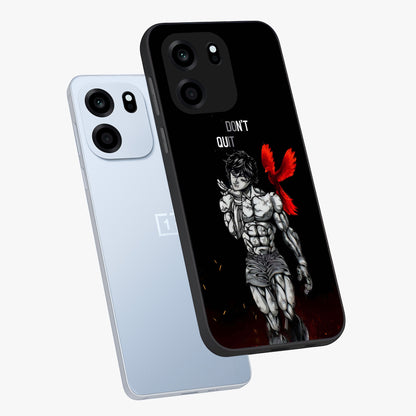 Rise Beyond Limits Glass Case displayed in angled mockup highlighting inspiring message design with modern aesthetic style.