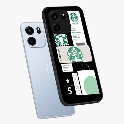 Starbucks Mocha Glass Case displayed in angled mockup highlighting stylish mocha themed design with cozy café aesthetic.