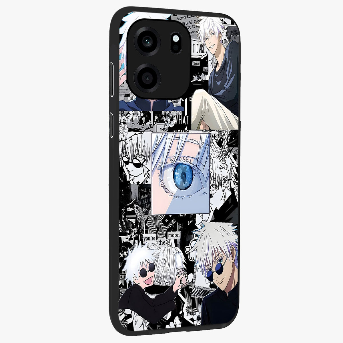Infinity Sorcerer Chaos Glass Case upright view showcasing dramatic sorcerer artwork with chaotic mystical theme.