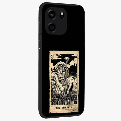 The Empress Glass Case upright view showcasing powerful empress themed artwork with luxurious artistic theme.