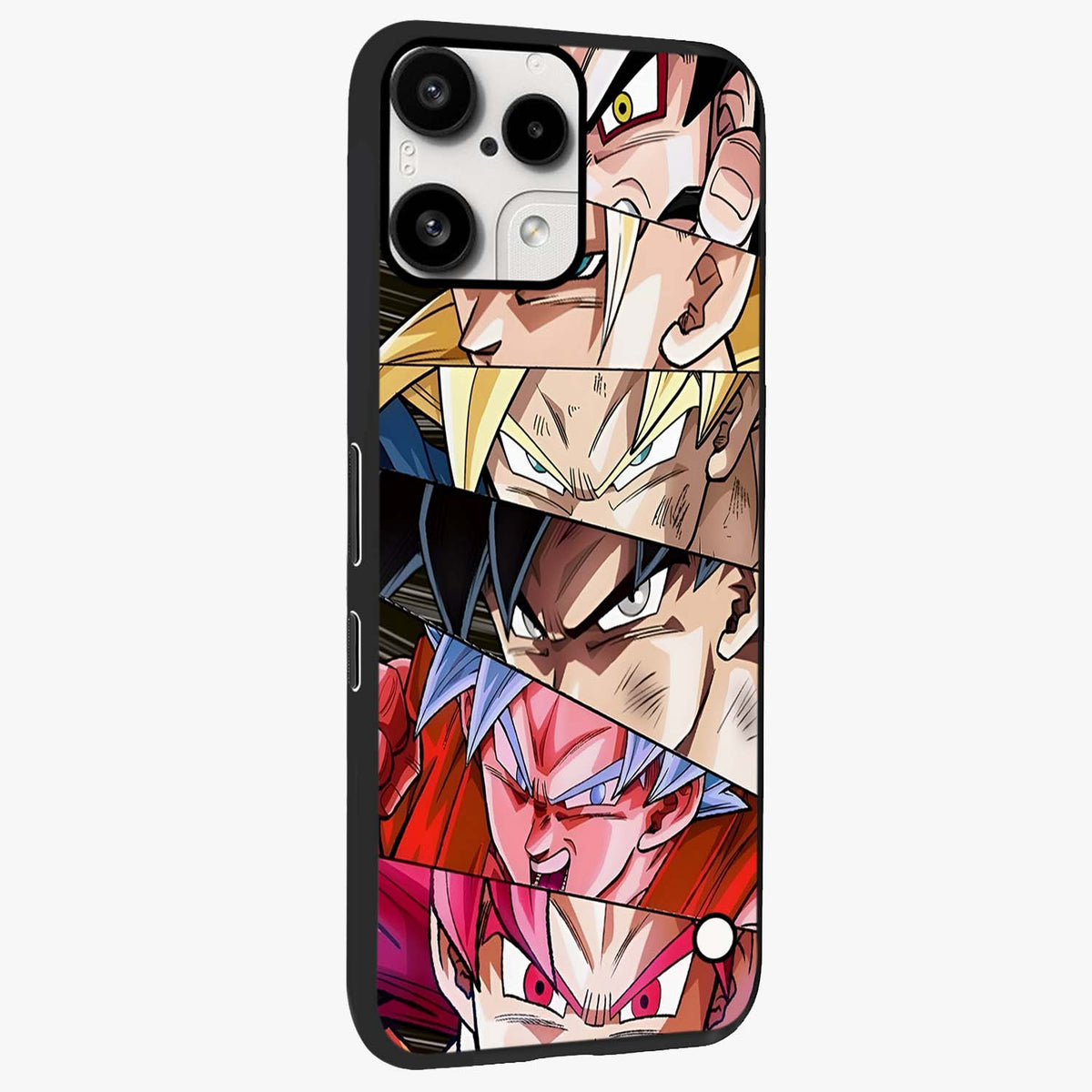 Anime Character Glass Case upright view showcasing expressive anime artwork with bold graphic style.