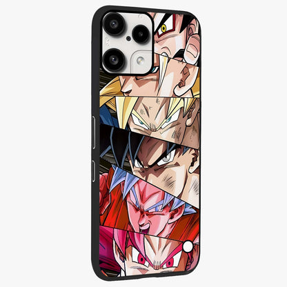 Anime Character Glass Case upright view showcasing expressive anime artwork with bold graphic style.