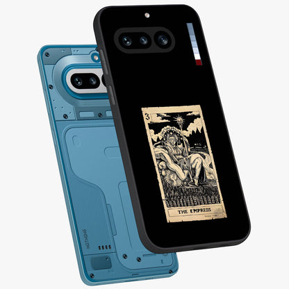 The Empress Glass Case displayed in angled mockup highlighting elegant royal design with majestic aesthetic style.