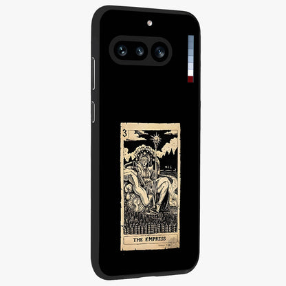 The Empress Glass Case upright view showcasing powerful empress themed artwork with luxurious artistic theme.
