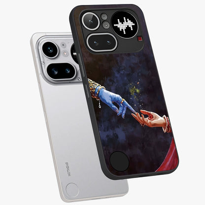 Divine Touch Eternal Glass Case displayed in angled mockup highlighting elegant divine inspired design with calm aesthetic style.