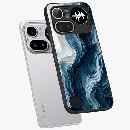 Ethereal Paper Marble Glass Case displayed in angled mockup highlighting elegant marble pattern with modern aesthetic style.